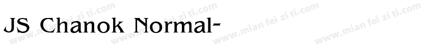 JS Chanok Normal字体转换